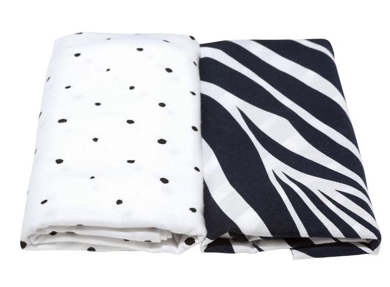 Motherhood, Zebra Niebieska, Premium, pielucha, otulacz flanelowy, 80-120 cm, 2 szt.