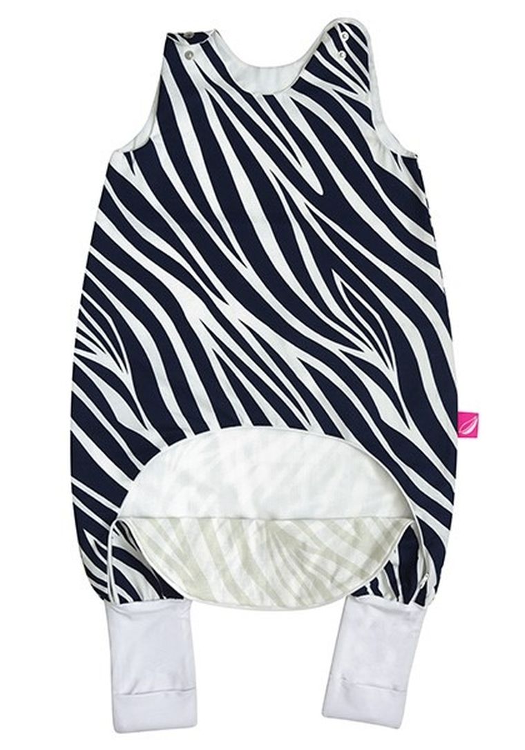 Motherhood, Zebra Niebieska, śpiworek letni z innowacyjnym zapięciem, TOG 1, 12-18m