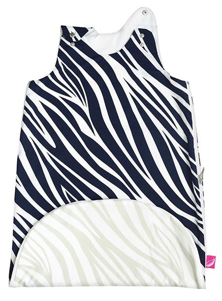 Motherhood, Zebra Niebieska, Zip-A-Round, śpiworek letni 2w1, TOG 1, 3-18m