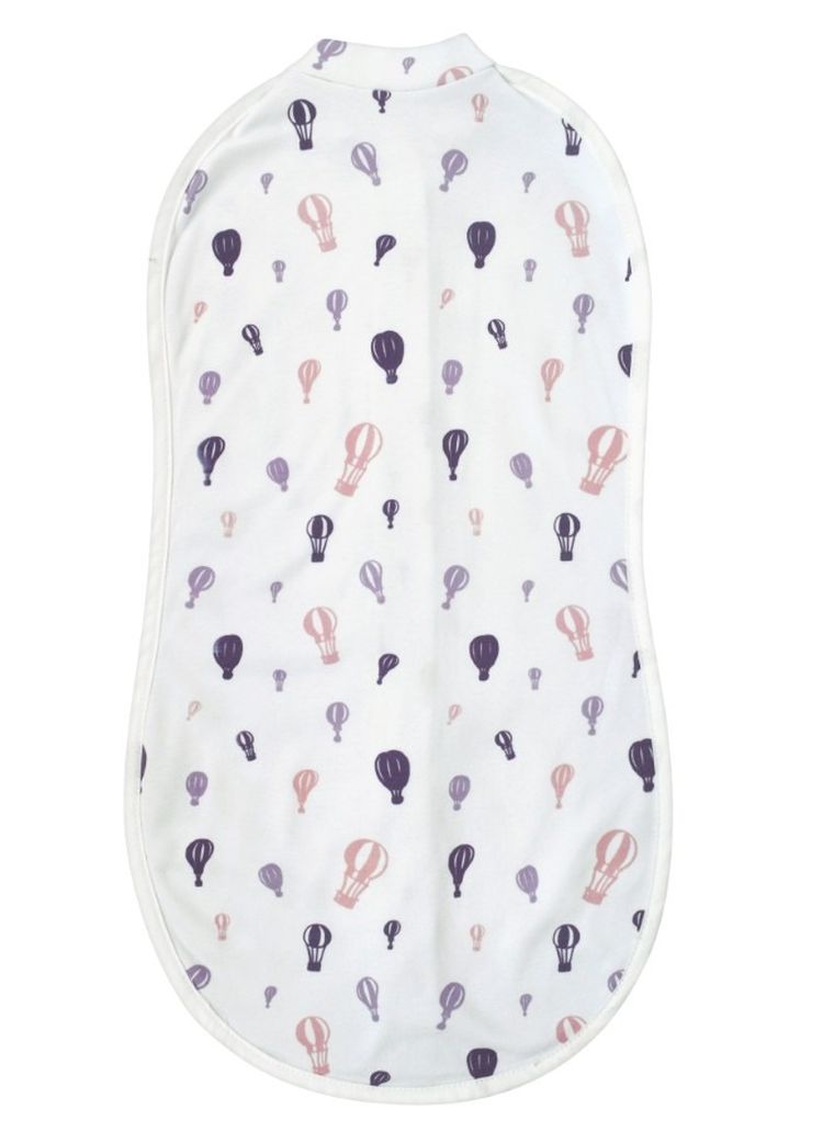 Motherhood, Zip&Swaddle, otulacz, fioletowe baloniki, 5-8 kg