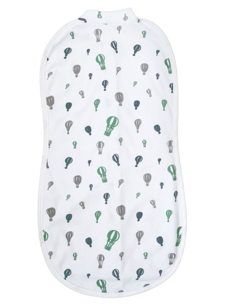 Motherhood, Zip&Swaddle, otulacz, miętowe baloniki, 2.5-5 kg