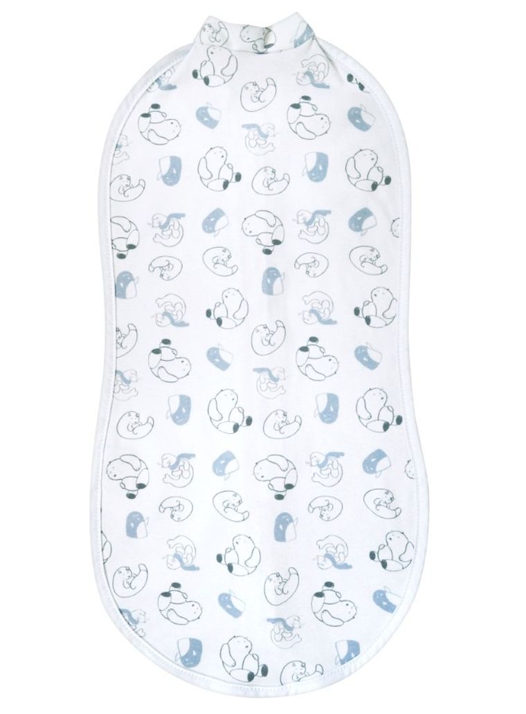 Motherhood, Zip&Swaddle, otulacz, niebieskie misie, 2.5-5 kg