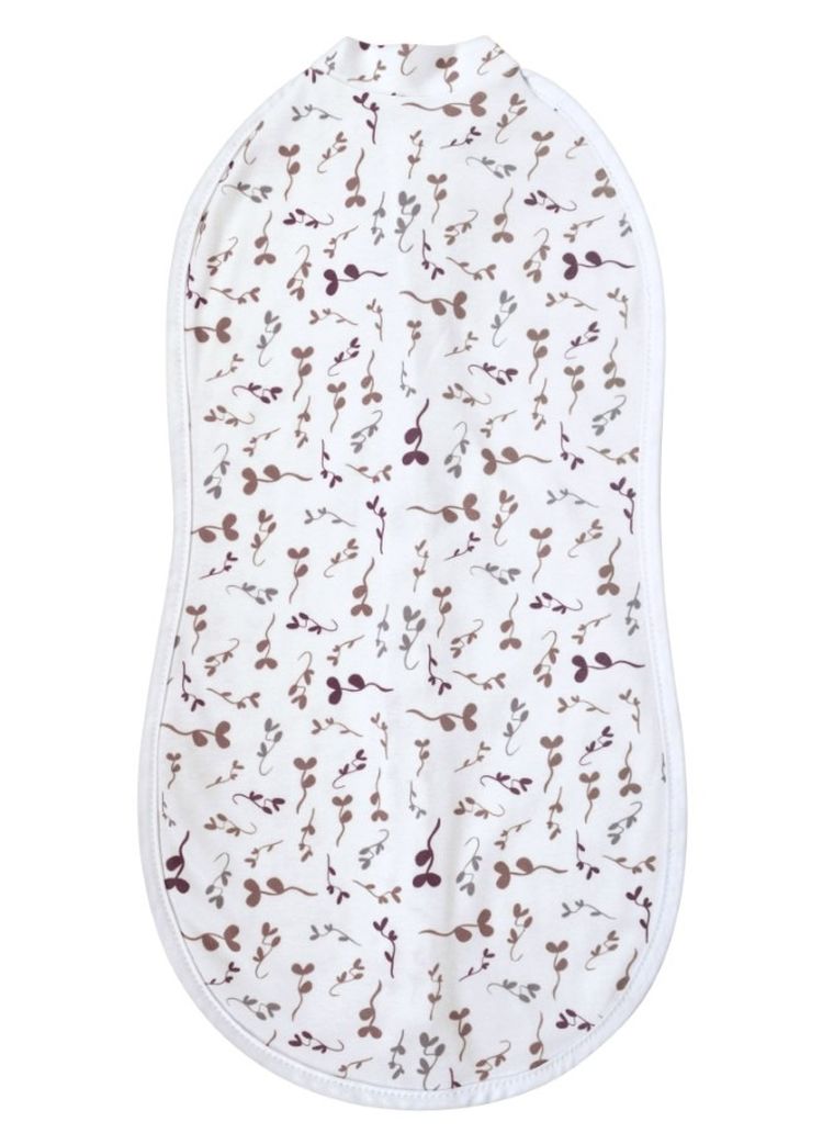 Motherhood, Zip&Swaddle, otulacz, wrzosowe listki, 2.5-5 kg