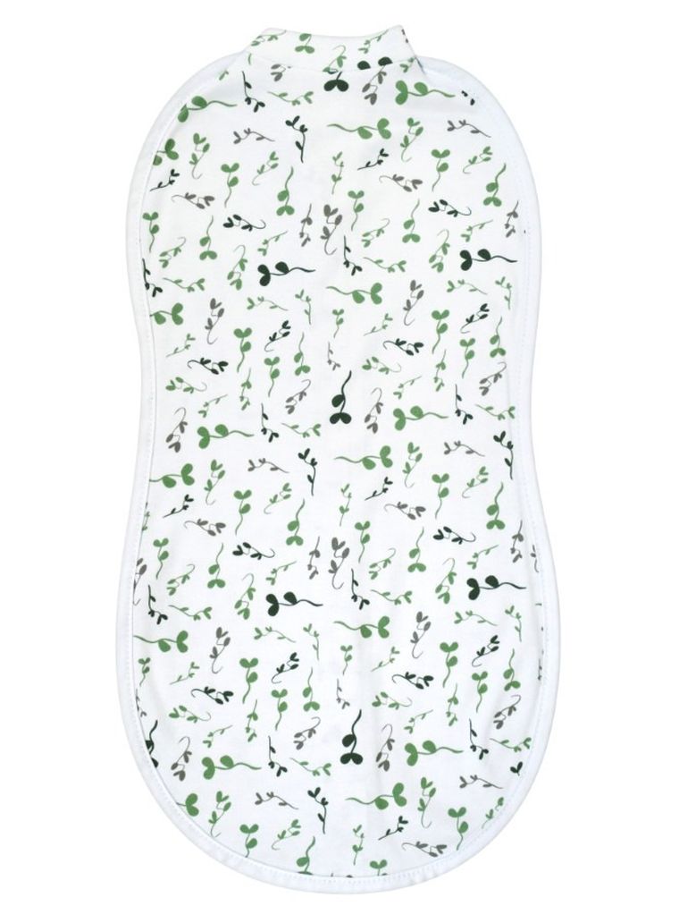 Motherhood, Zip&Swaddle, otulacz, zielone listki, 5-8 kg