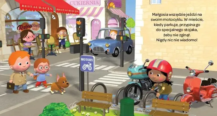 Motocykl Małgosi. Małe pojazdy