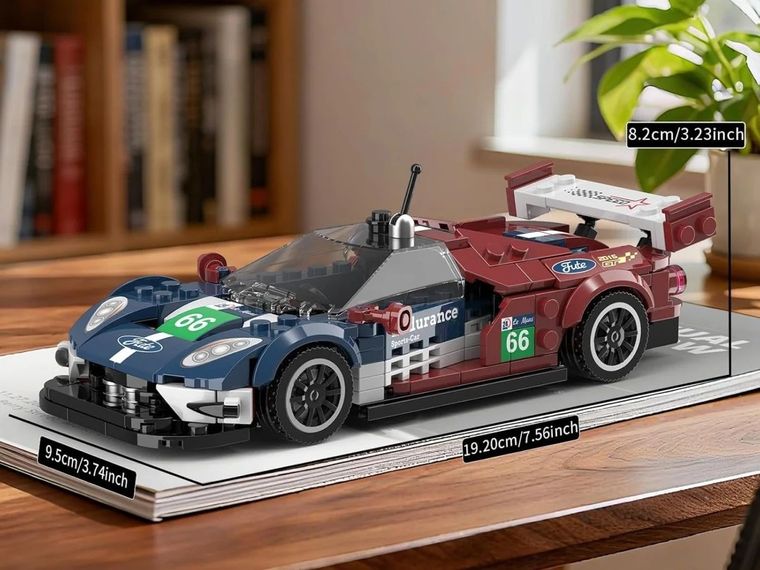 Mould King, Lemans Endurance Racing Car, wyścigówka, klocki, 347 elementów