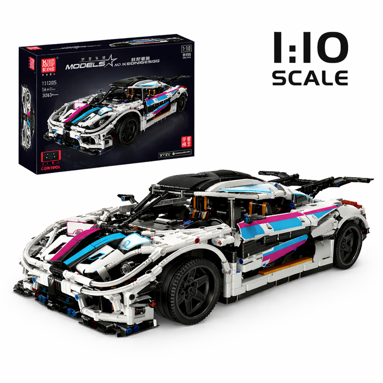Mould King, Regera Hypercar RC 13120S, klocki, 3063 elementów