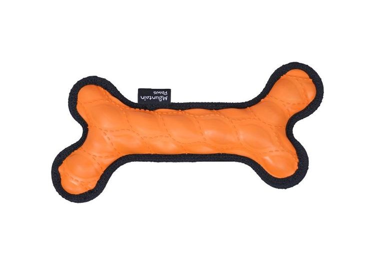 Mountain Paws, gumowa kość dla psa, gryzak, pomarańczowy