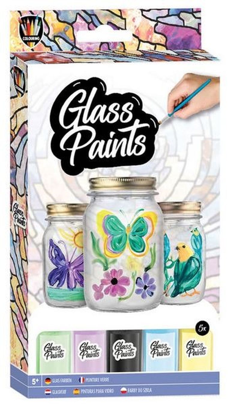 Moxy, farby do szkła, 5 szt.