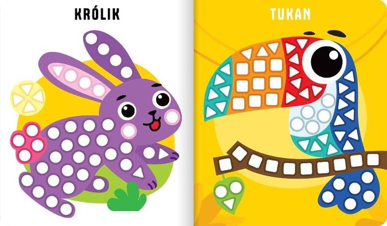 Mozaiki naklejki. Naklejam z pieskiem