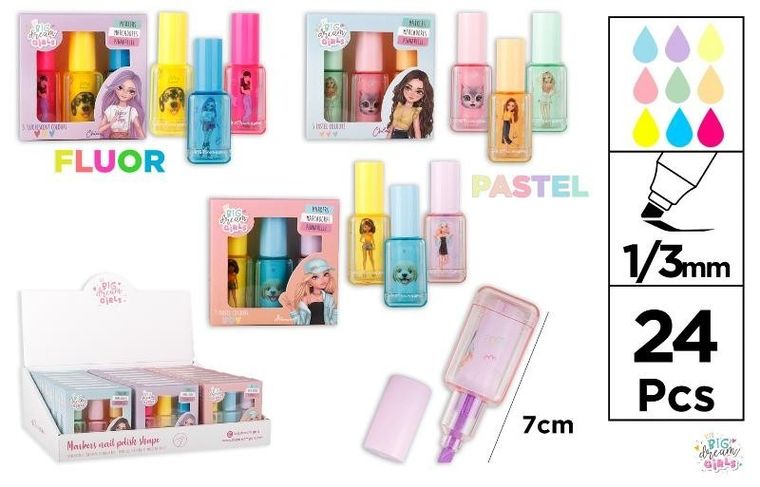 MP Main Paper, Big Dream Girls, zakreślacz, 3 szt.