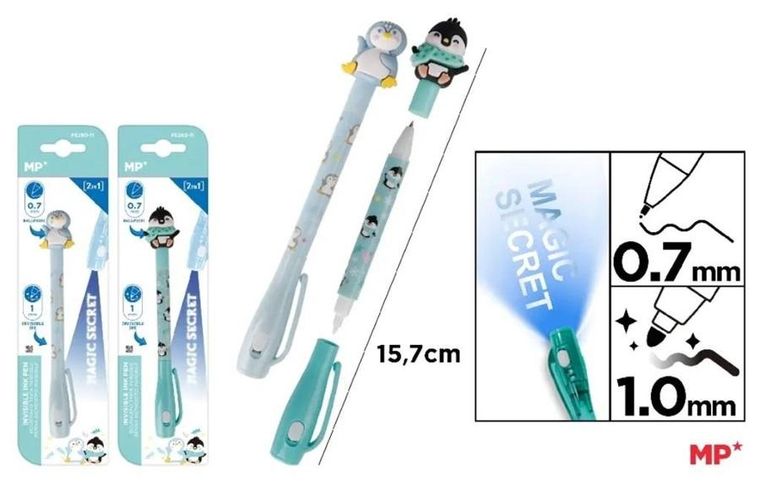 MP Main Paper, długopis szpiegowski UV 0.7/1.0 mm, zwierzątka