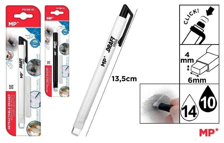 MP Main Paper, gumka do ścierania wysuwana, 1 szt.