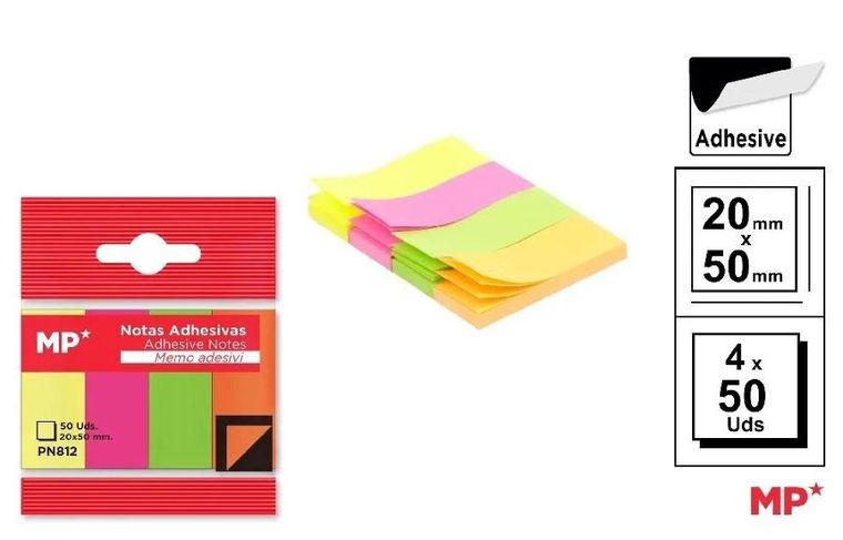 MP Main Paper, karteczki samoprzylepne, 20-50 mm, 4-50 szt.