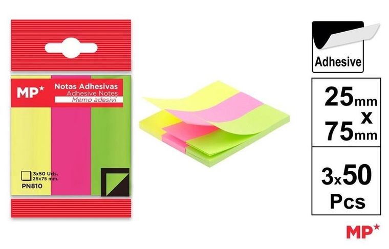 Mp Main Paper, karteczki samoprzylepne, 25-75 mm, 3-50 szt.