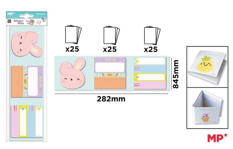 Mp Main Paper, karteczki samoprzylepne, królik