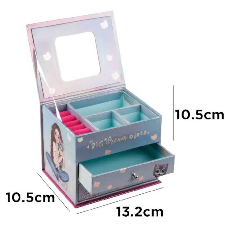 MP Main Paper, kuferek, szkatułka z szufladkami i lusterkiem, 1 szt.