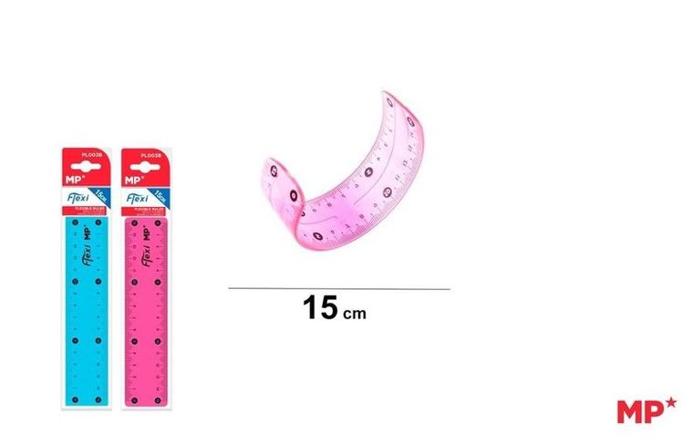 Mp Main Paper, linijka niełamliwa, 15 cm