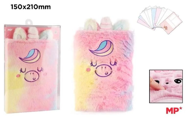 Mp Main Paper, notes A5, 80 kartek, zamykany, Jednorożec, 1 szt.