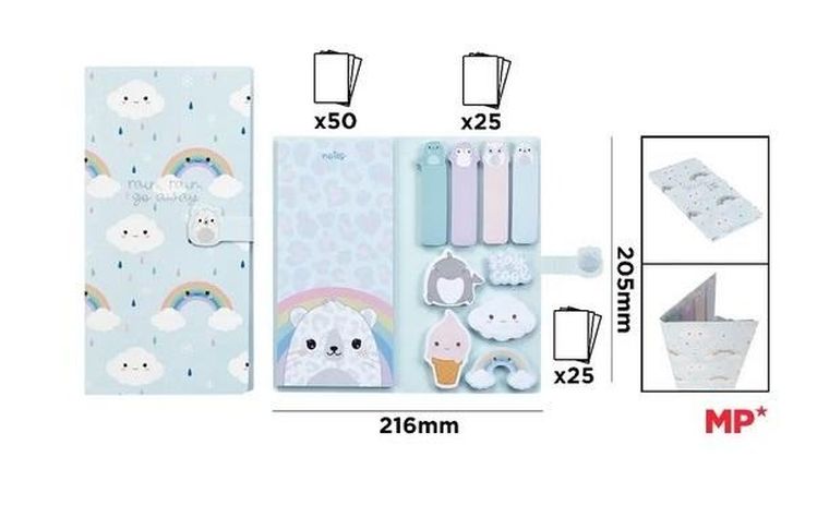 Mp Main Paper, notes z naklejkami, Frosty