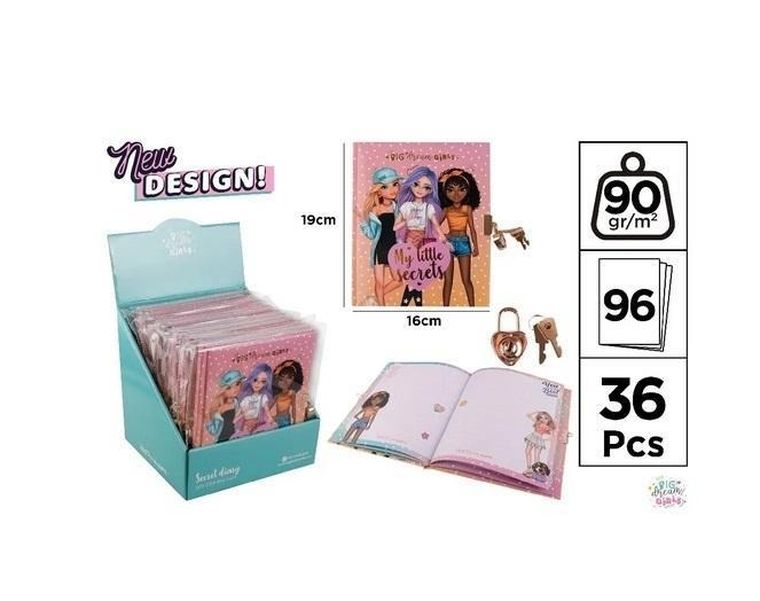 Mp Main Paper, pamiętnik zamykany na kłódkę, Big Dream Girls