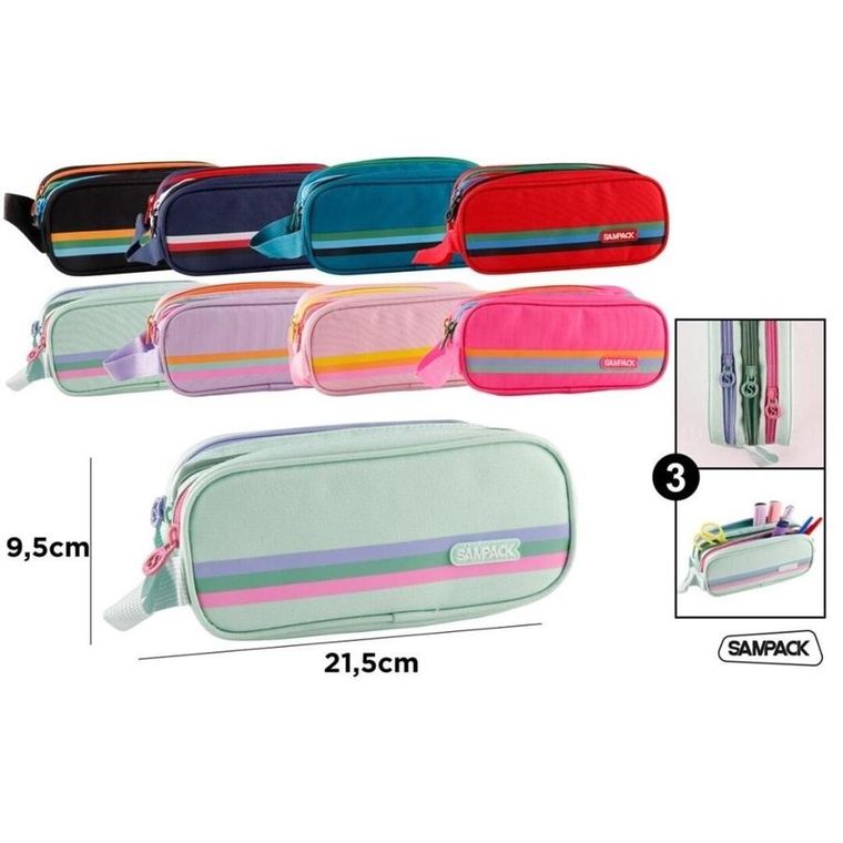 Mp Main Paper, piórnik 3-komorowy, 21,5-9,5 cm