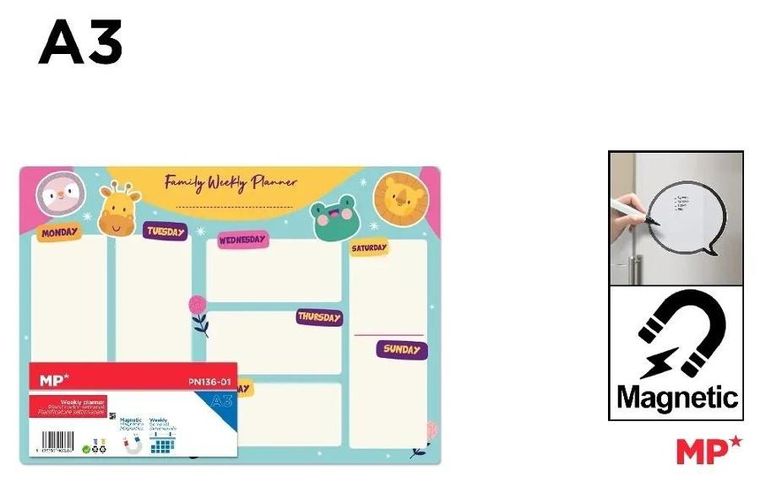 MP Main Paper, planer tygodniowy, magnetyczny, A3