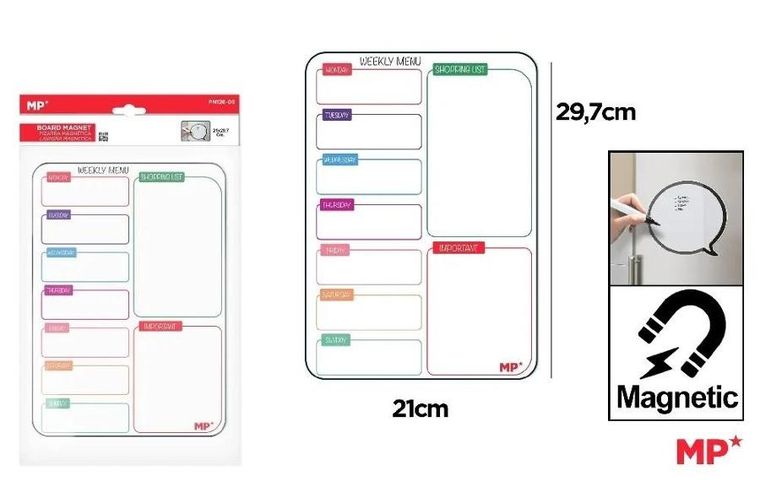 MP Main Paper, planer tygodniowy, magnetyczny, A4