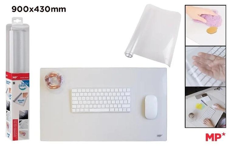 MP Main Paper, podkładka na biurko, przezroczysta, 90-43 cm