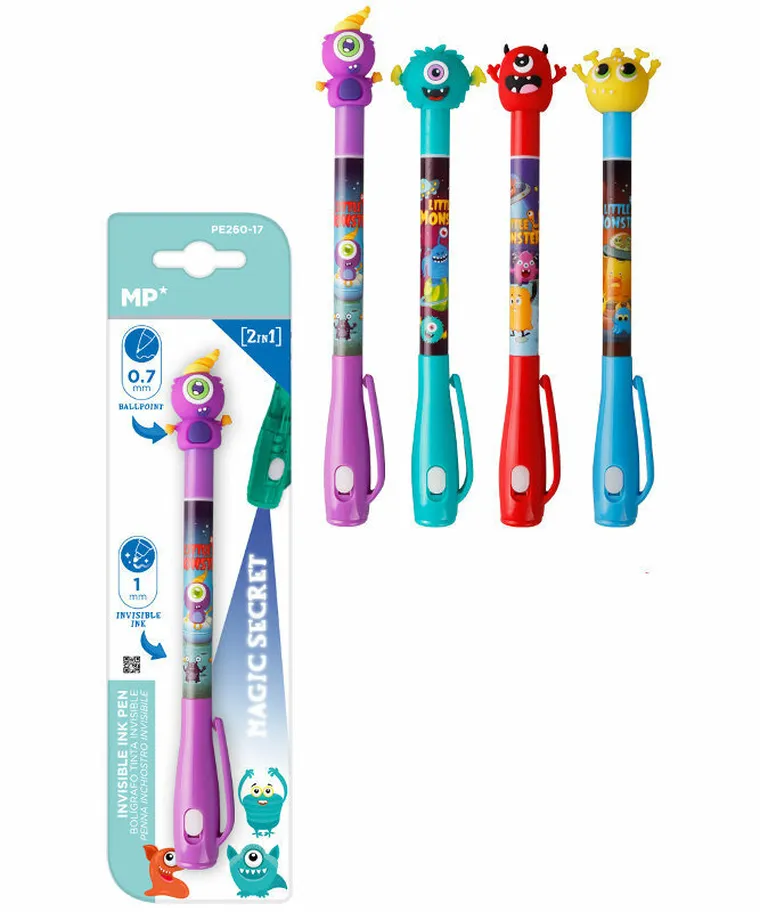 MP Main Paper, Potwory, długopis szpiegowski UV 0.7/1.0 mm