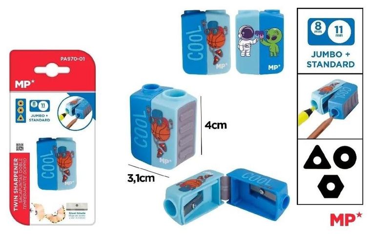 MP Main Paper, temperówka, podwójna, Kosmos, Koszykówka