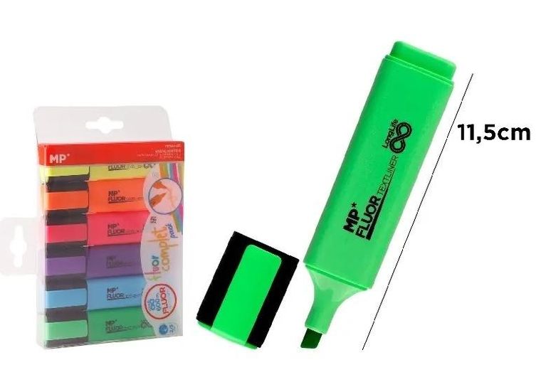 MP Main Paper, zakreślacz fluorescencyjny, 6 szt.