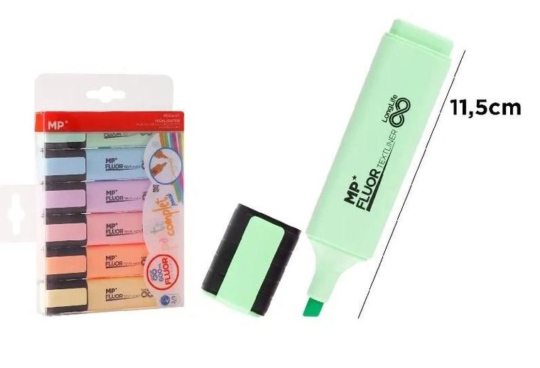 MP Main Paper, zakreślacz, Pastel, 6 szt.