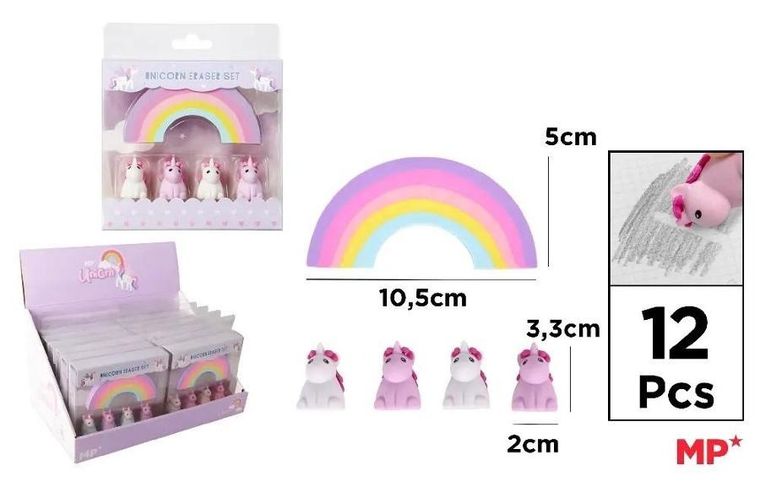 MP Main Paper, zestaw gumek do ściernia, Unicorn