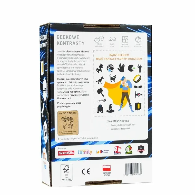 Muduko, Baby Geek, karty kontrastowe, 15 ilustracji