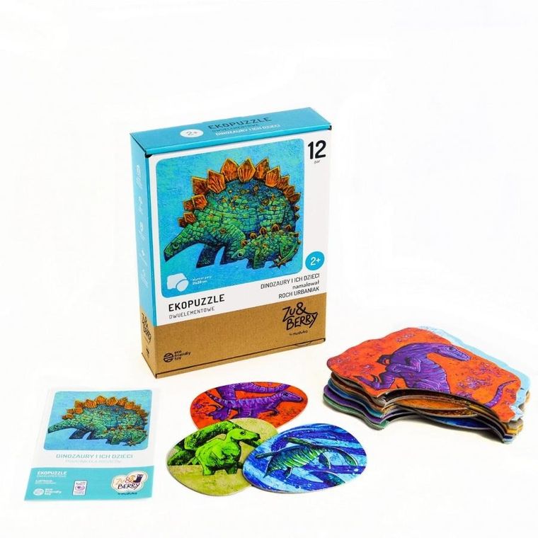 Muduko, Dinozaury i ich dzieci, puzzle dwuelementowe