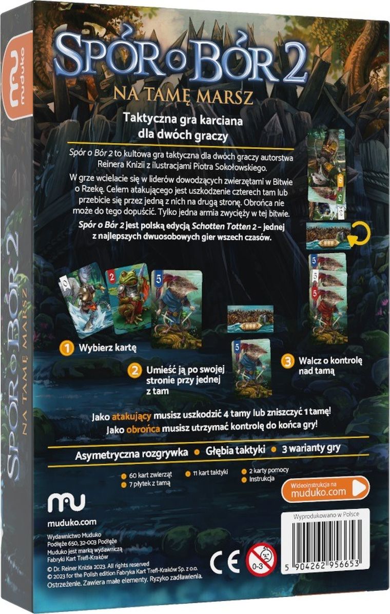 Muduko, Spór o bór 2: Na tamę marsz, karciana gra strategiczna dla 2 osób