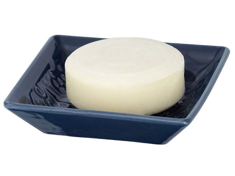 Mydelniczka z wzorami w stylu rustykalnym, ceramiczna