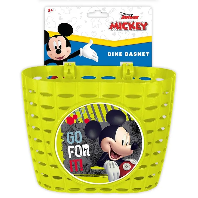 Myszka Mickey, koszyk rowerowy