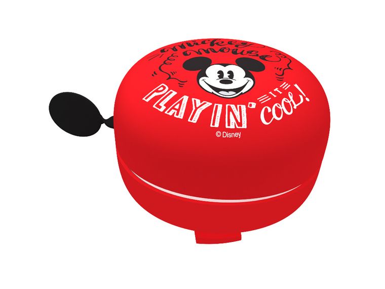 Myszka Miki, dzwonek do roweru, retro, czerwony, 6 cm