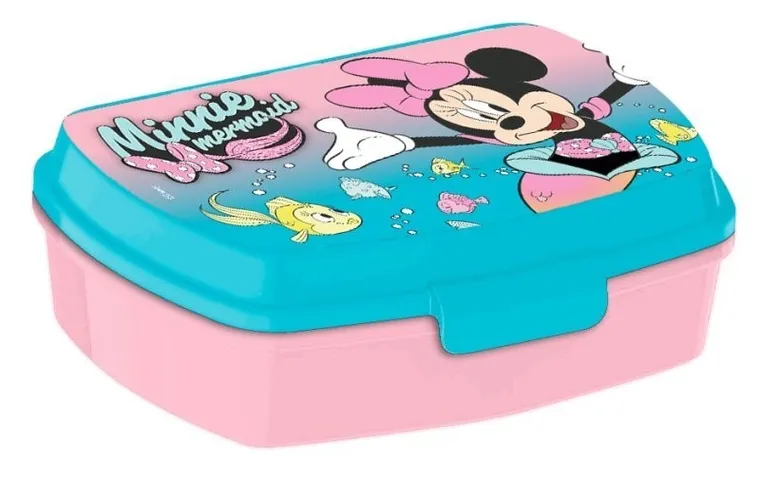 Myszka Minnie, bidon aluminiowy + lunchbox