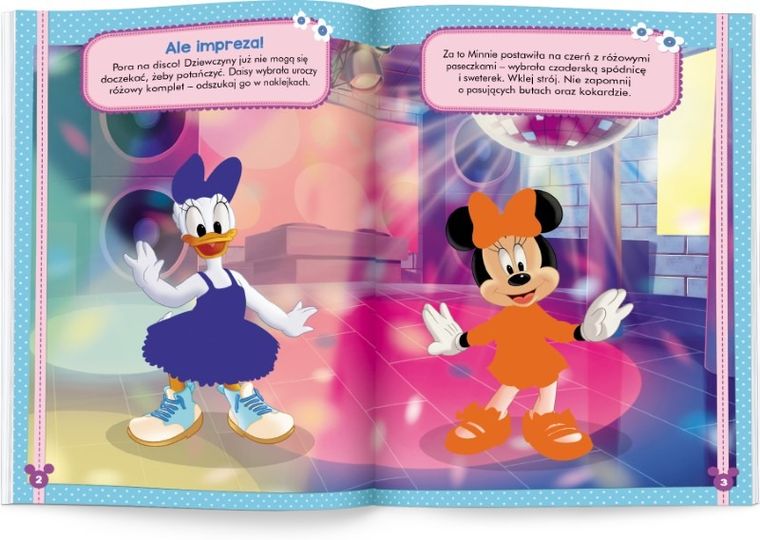 Myszka Minnie. Brokatowe ubieranki