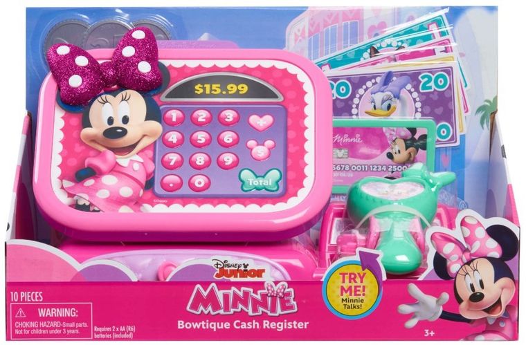 Myszka Minnie, Kasa sklepowa, zabawka interaktywna
