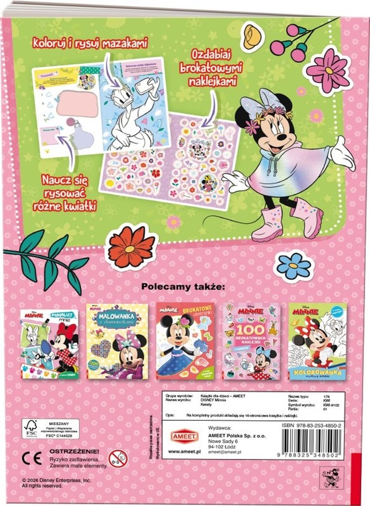 Myszka Minnie. Kwiaty