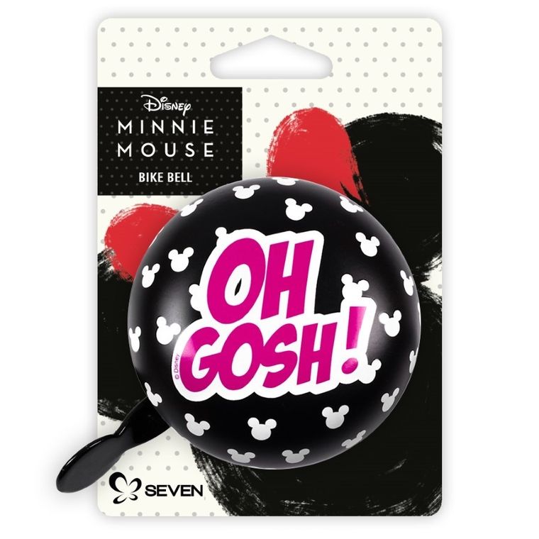 Myszka Minnie, Oh gosh, dzwonek rowerowy retro, 8 cm