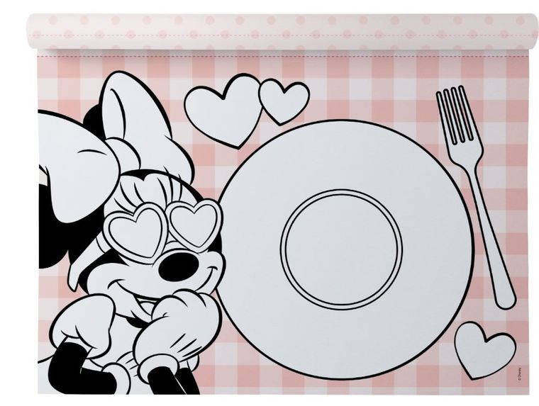 Myszka Minnie. Podkładki pod obiadki