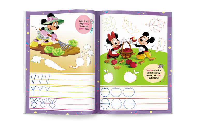 Myszka Minnie. Rysujemy Szlaczki