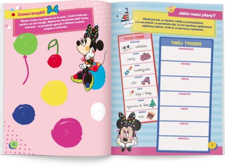 Myszka Minnie. Zadania do zmazywania