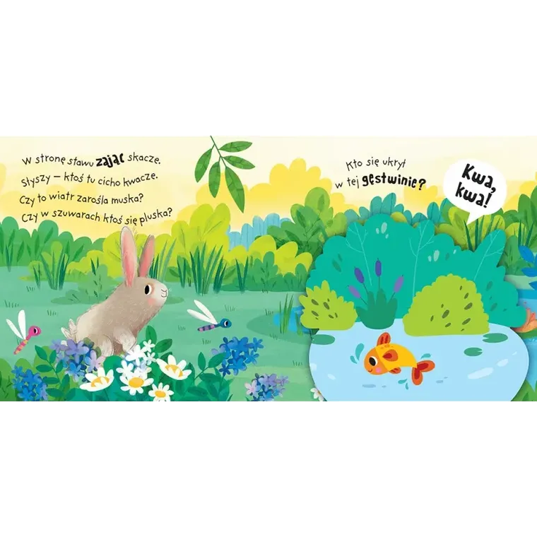 Na łące. A kuku! Filcowe klapki i lusterko