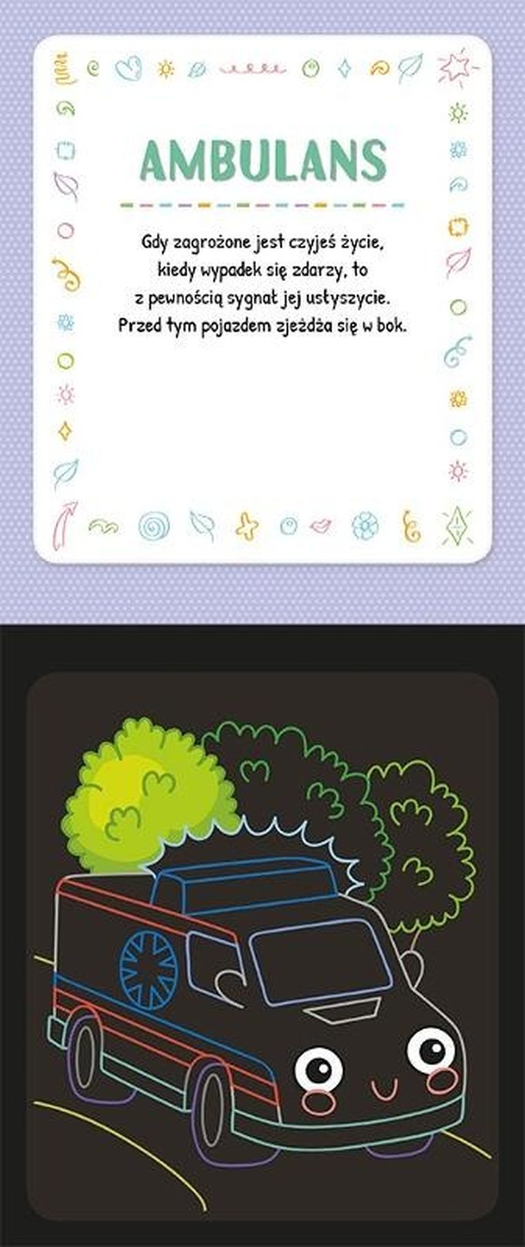 Na ulicy. Zdrapywanka z rysikiem